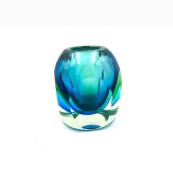 *~* Murano Glass vase By Flavio Poli Mid Century Design ~ Glass ~ Spring… - Picture 4 of 4